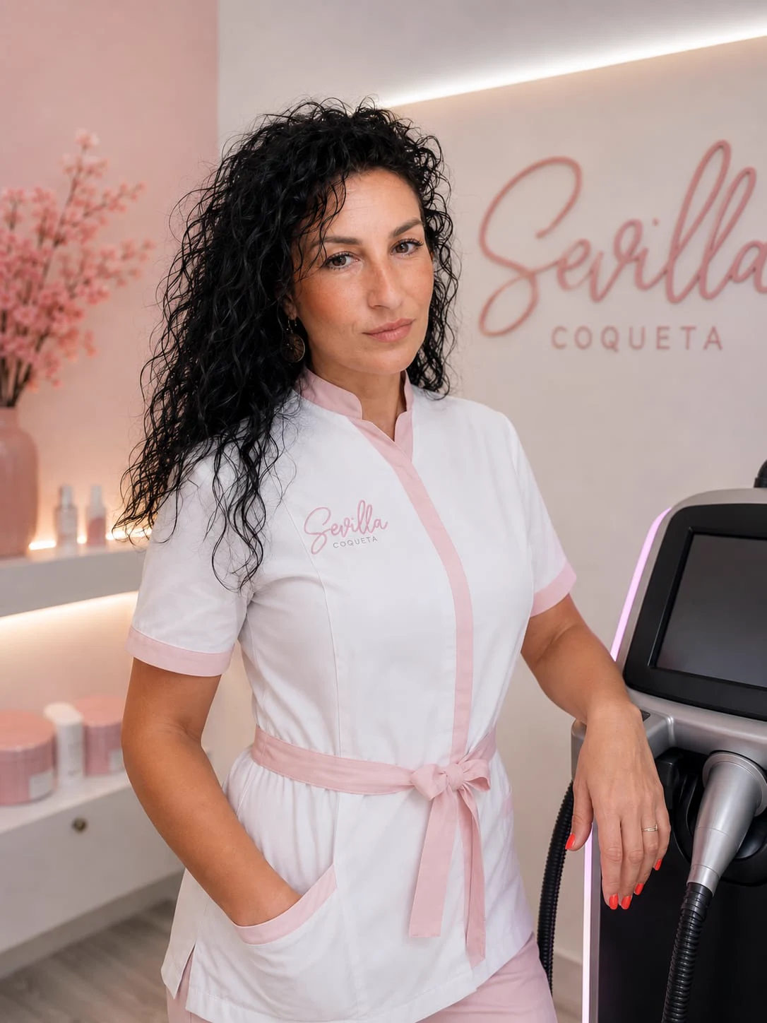 María José Ortega en el centro Sevilla Coqueta